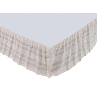 Jasmine Creme Twin Bed Skirt 39x76x16 VHC Brands - The Fox Decor